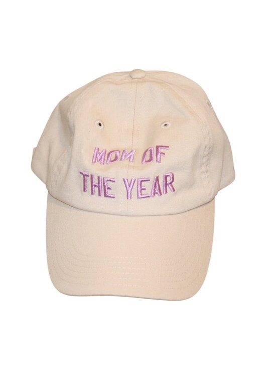 Favorite Daughter Mom Of The Year Embroidered Khaki/Lavender Baseball Hat, NWT main image 3